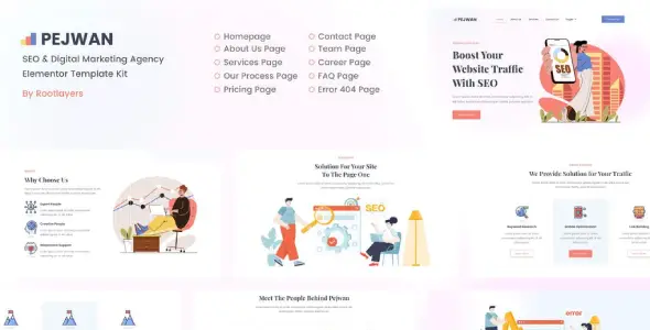Pejwan – SEO & Digital Marketing Agency Template Kit
